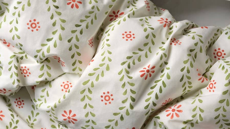 IKEA Is Selling the Sweetest Watercolor Duvet Cover for Summer (and It's a Great...
