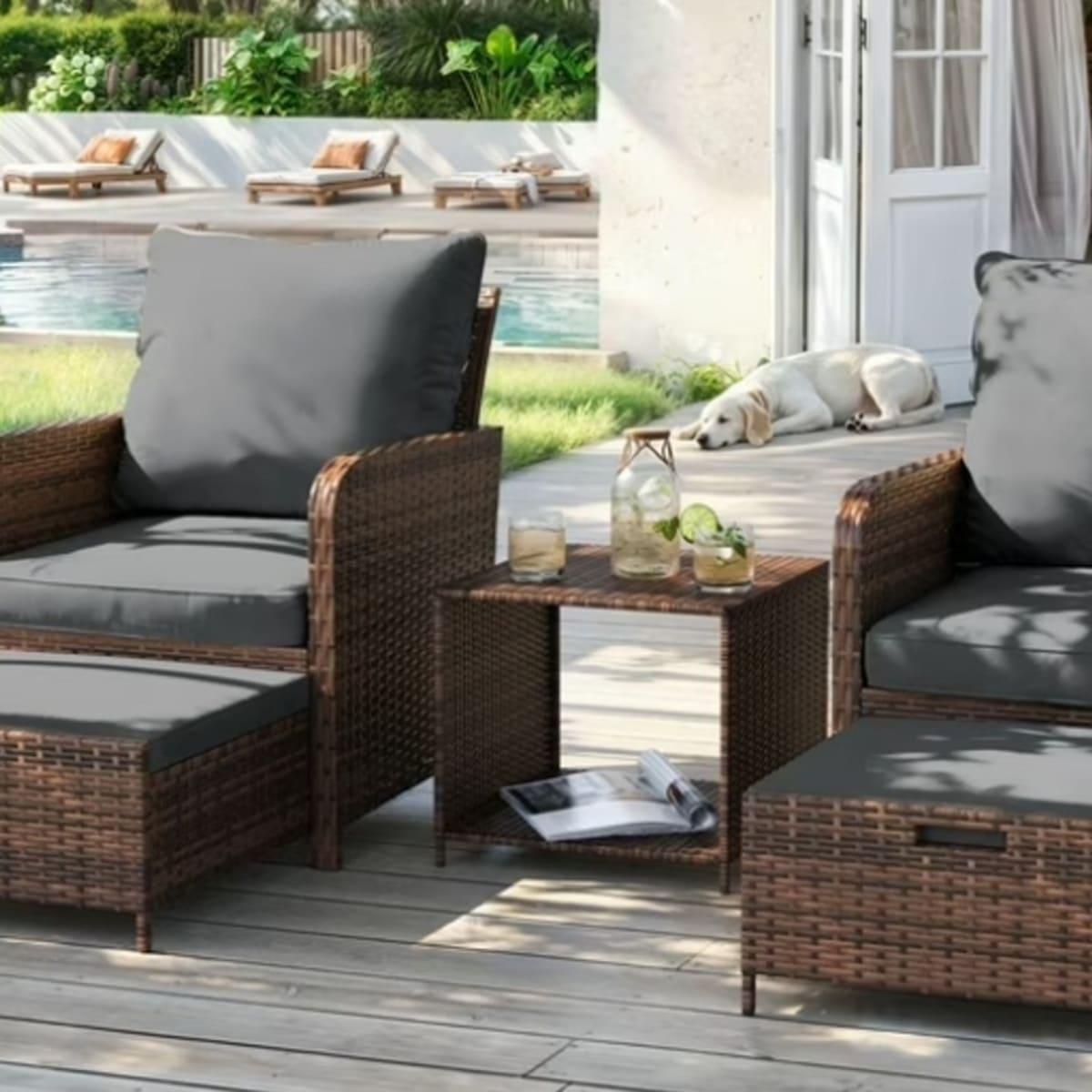 Walnew patio furniture hot sale
