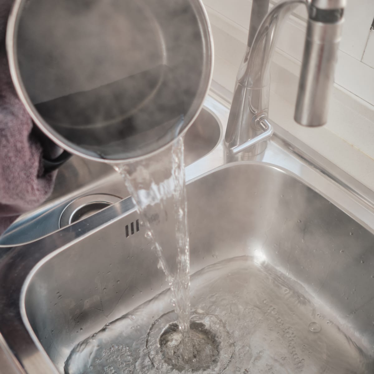 Unclog sink with water in it sale