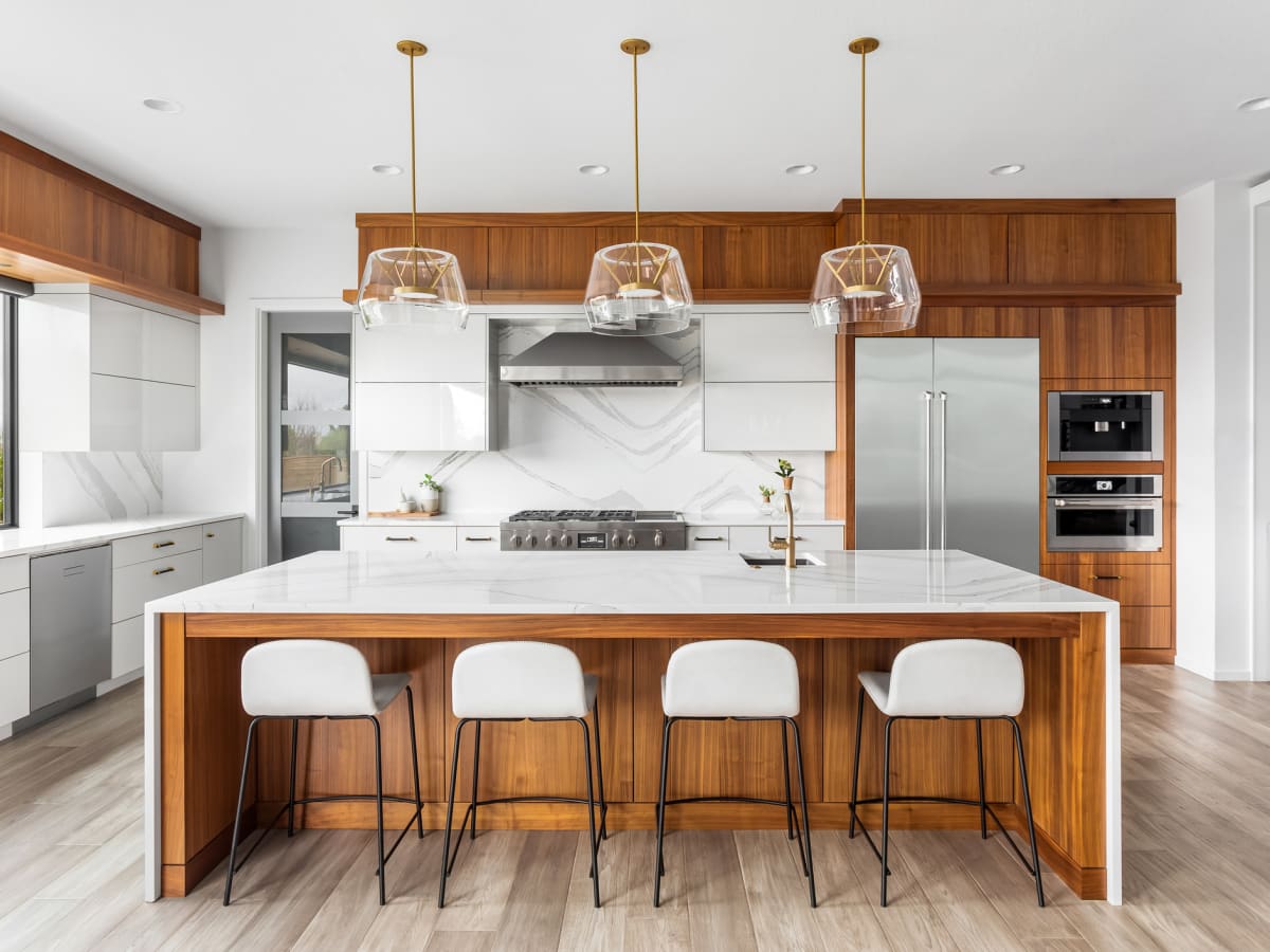 Butchers block with seating top