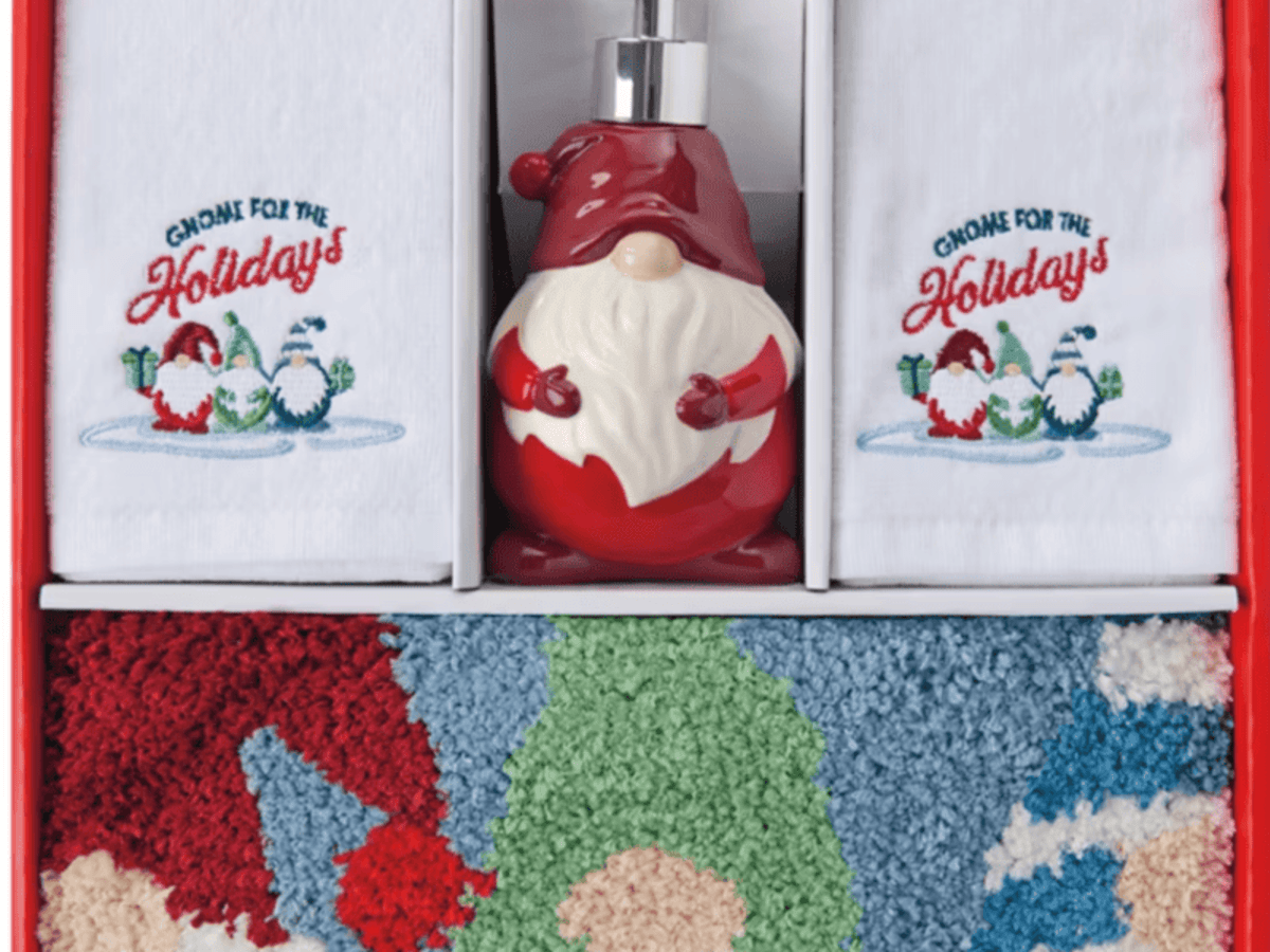 New Gnome Halloween Soap Dispenser and 2 Kitchen Towels store