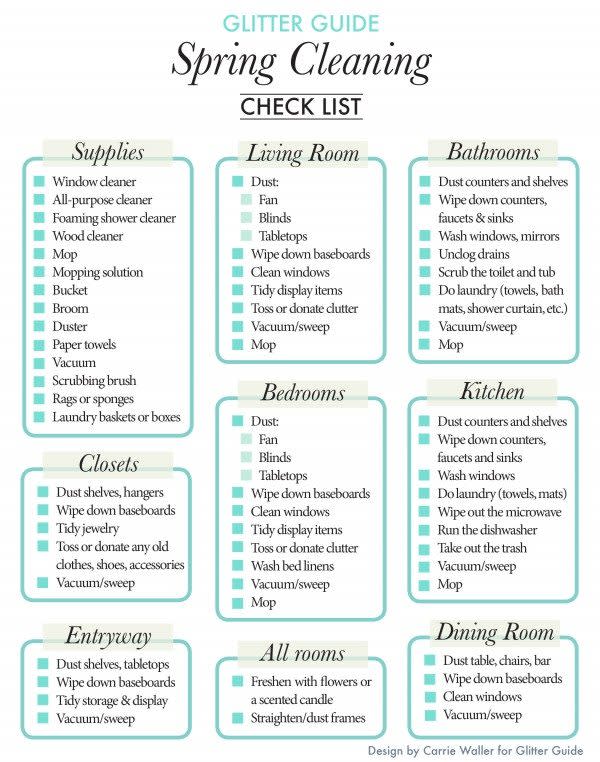 10 Spring Cleaning Checklists (Printable) - Parade Home & Garden 10-spring-cleaning-checklists-printable-parade-home-garden