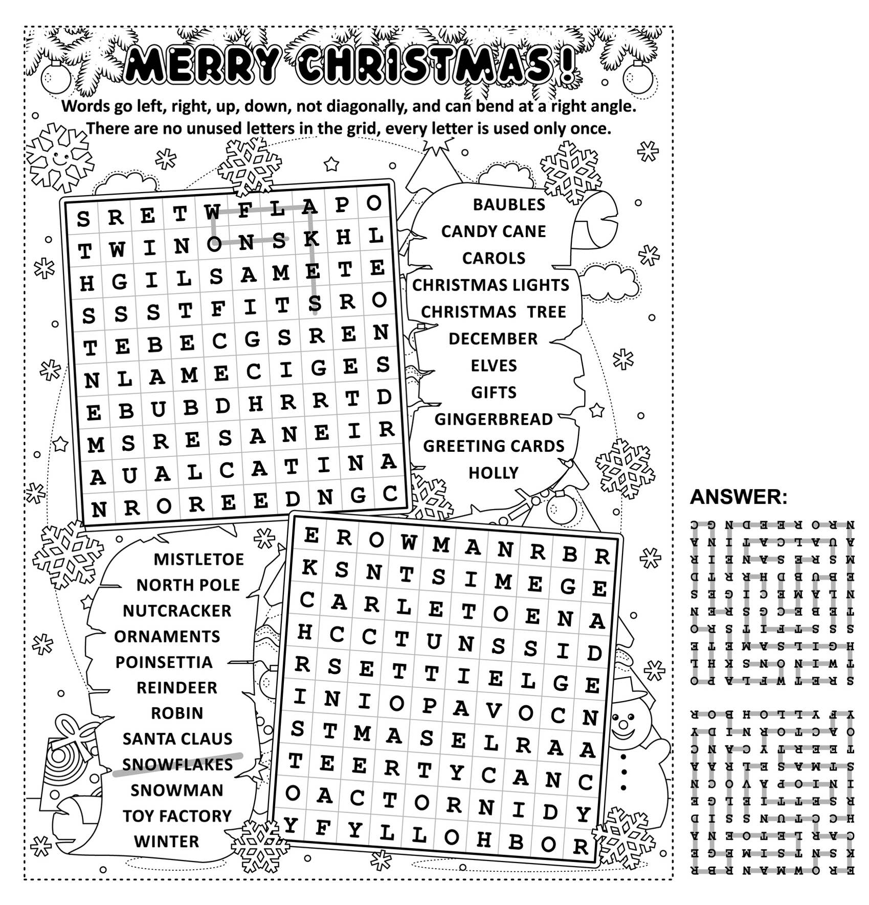 30 Christmas Coloring Pages - Parade Home &amp; Garden