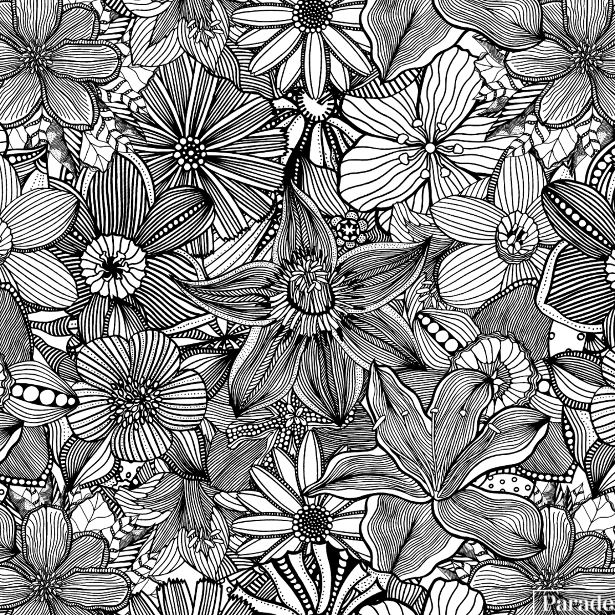 25 Free Printable Flower Coloring Pages - Parade Home & Garden