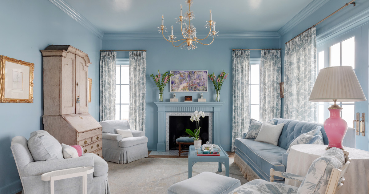 Blue Living Room Ideas 17 Spaces that Stun Parade Home & Garden