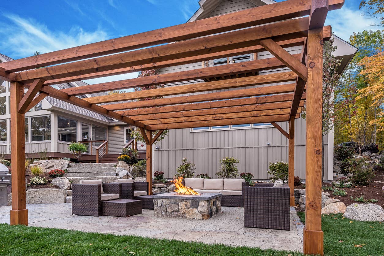 Pergola Patio And Fire Pit Ideas Backyard Fire Pit Ideas: 10 Ways To
