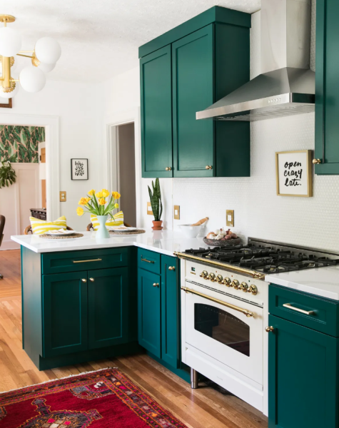 37 Green Kitchen Cabinet Ideas - Parade Home & Garden