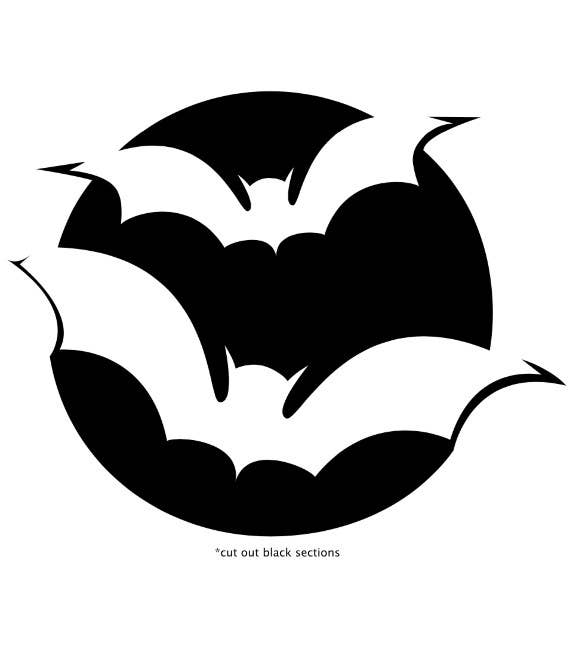 Image 3 for Bat Pumpkin Carving Templates
