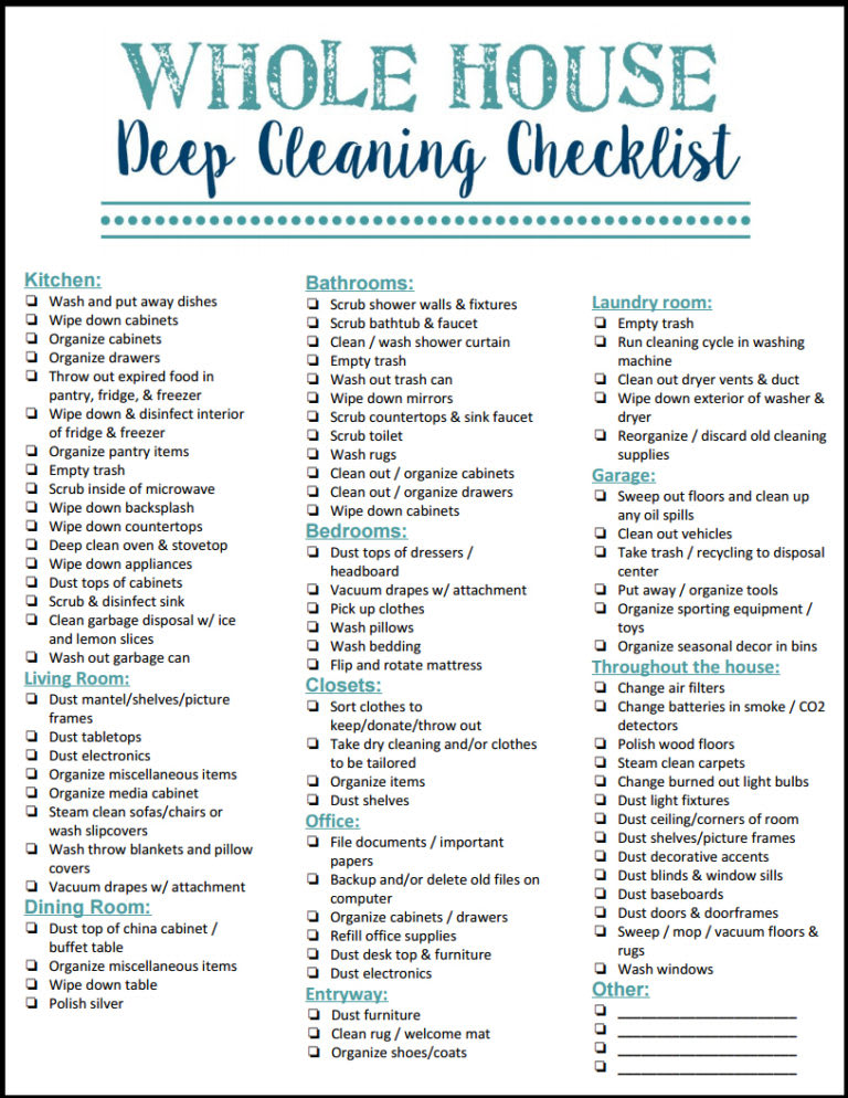 10-spring-cleaning-checklists-printable-parade-home-garden for House Cleaning Chart Printable Free 10 Spring Cleaning Checklists (Printable) - Parade Home & Garden for House Cleaning Chart Printable Free